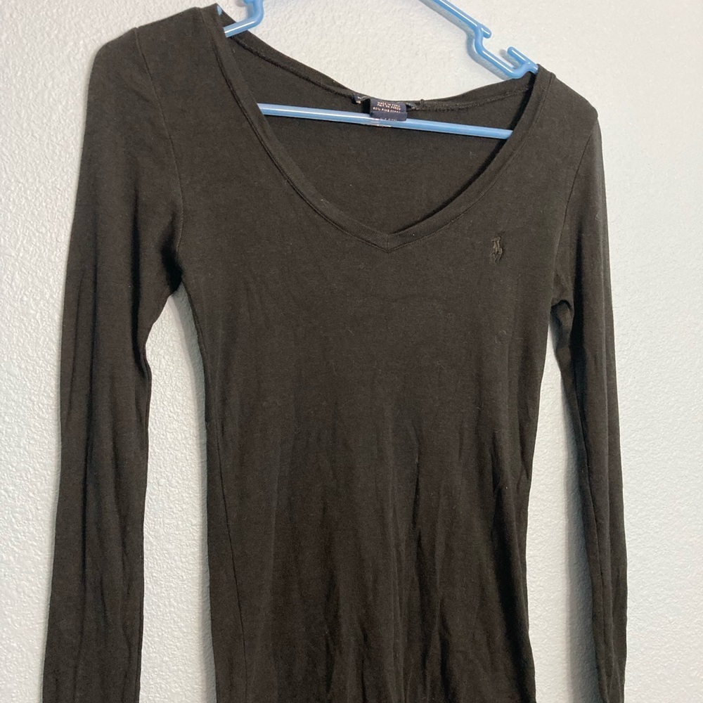 Vintage Ralph Lauren Sport Blue Label Long Sleeve - Black